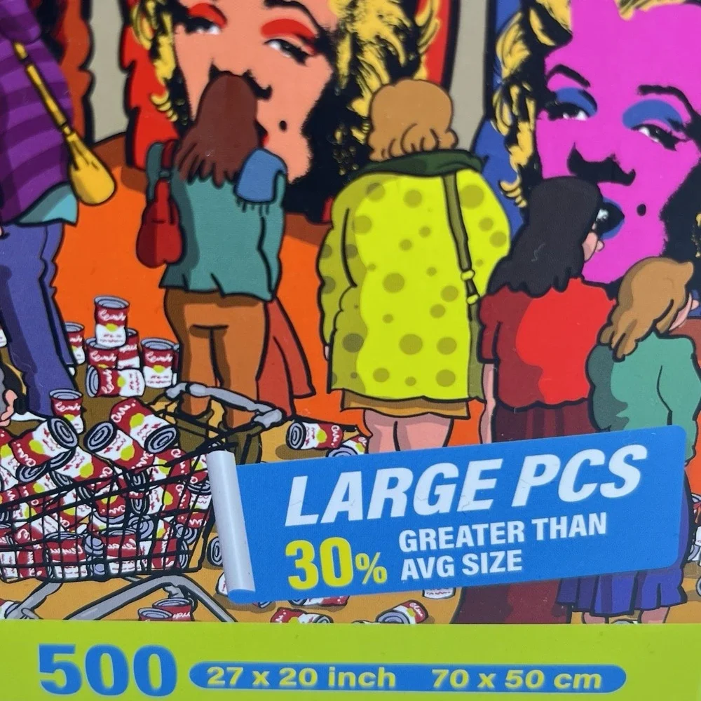 Andy Warhol The Factory 500 Pc Jigsaw Puzzle Pop Art Retro Birth Of Cool Retired